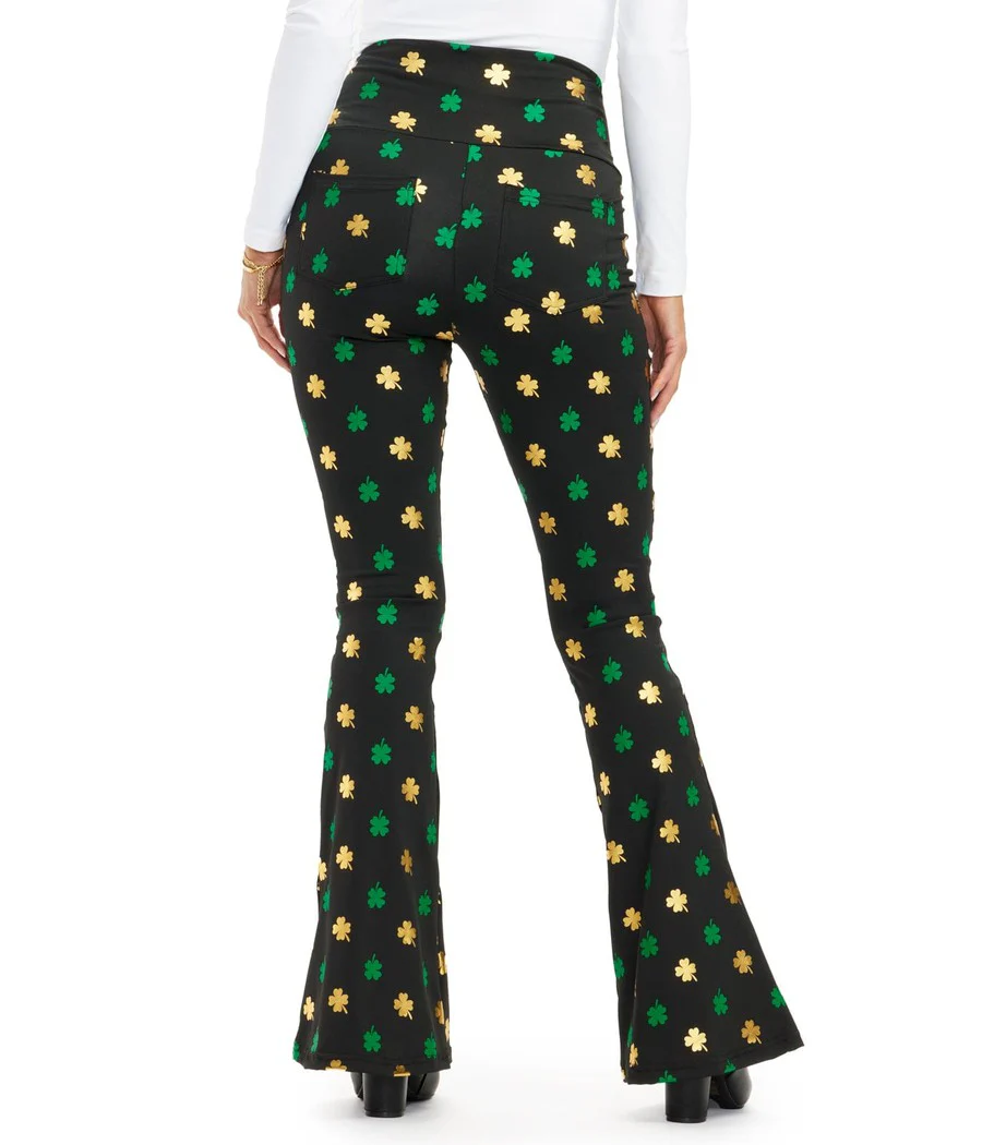My Lucky Metallic Flare Leggings - Image 2