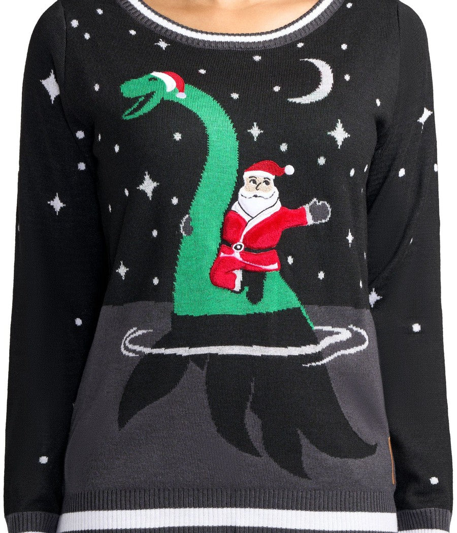 Women's Nessie Ugly Christmas Sweater - Image 3