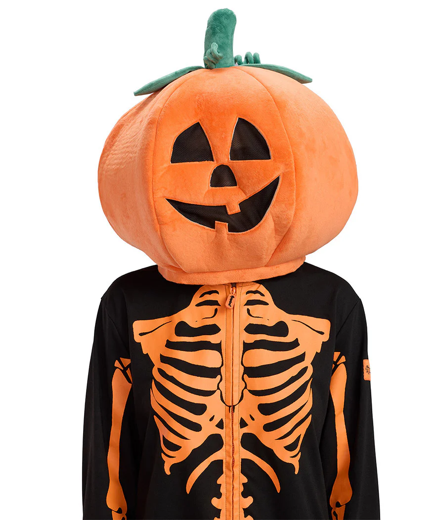 Women's Pumpkin Head Skeleton Costume - Image 4