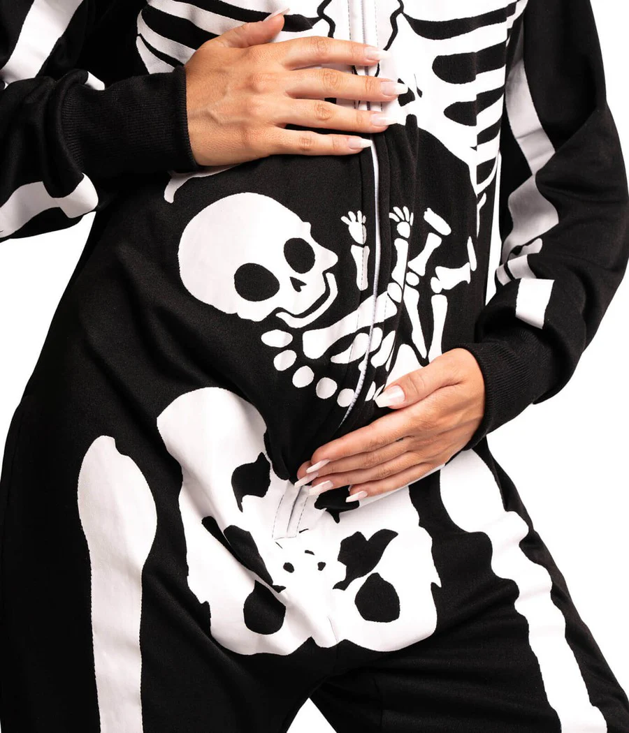 Women's Pregnant Skeleton Maternity Costume - Image 2