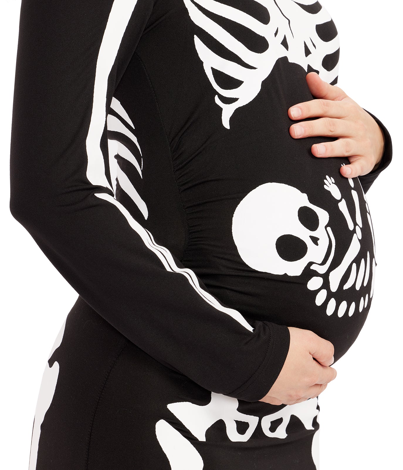 Pregnant Skeleton Maternity Costume Dress - Image 3