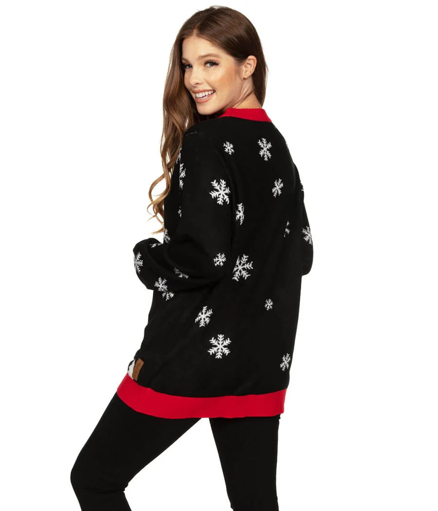Women's Leaky Roof Light Up Oversized Christmas Sweater - Image 3
