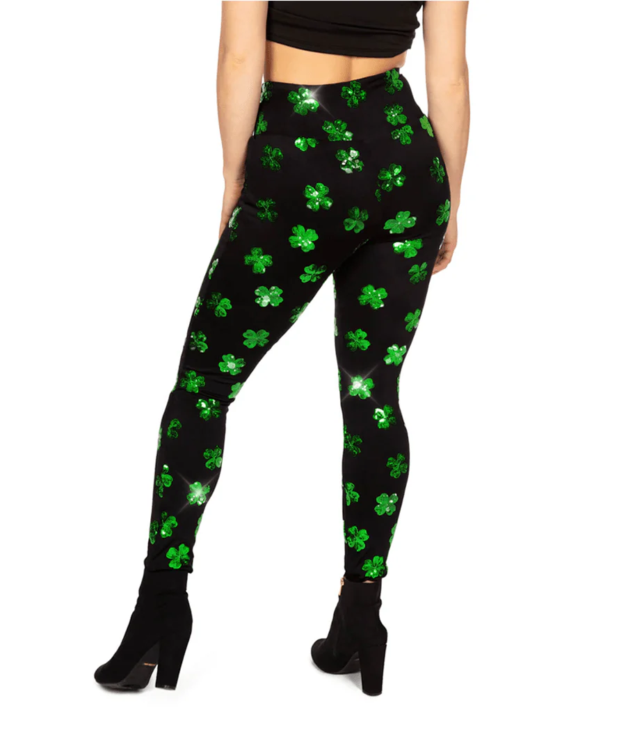 Sequin Clover High Waisted Leggings - Image 2
