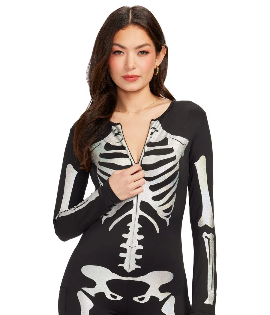 Shimmer Skeleton Bodysuit Costume - Image 2