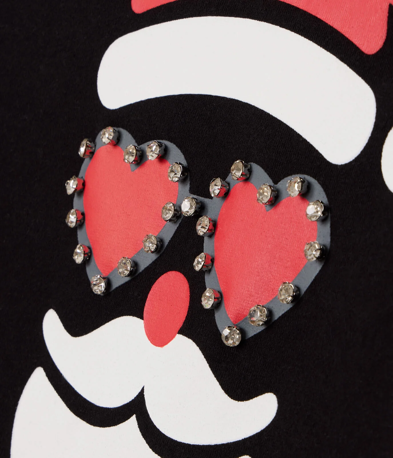 Women's Shimmering Santa Rhinestone Embellished Sweatshirt - Image 3