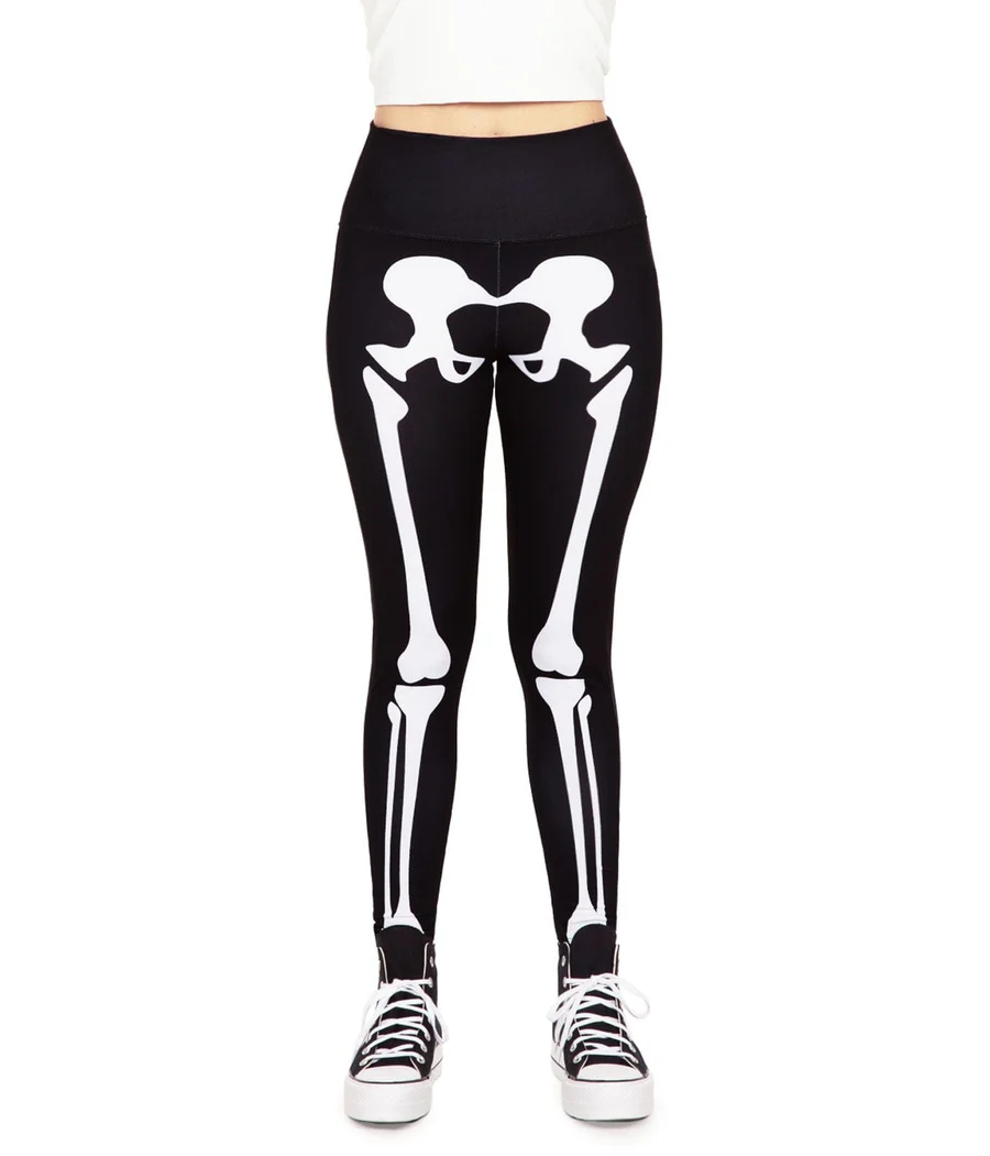 Skeleton High Waisted Leggings - Image 4