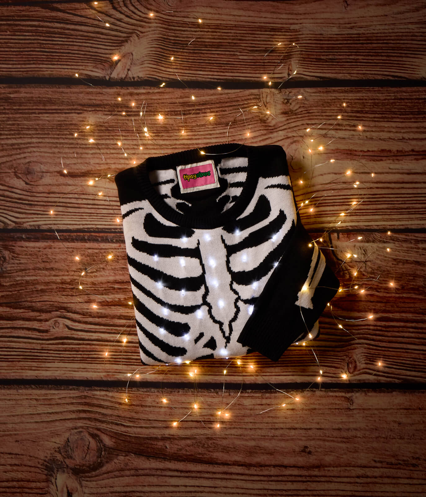 Women's Skeleton Light Up Sweater - Image 5