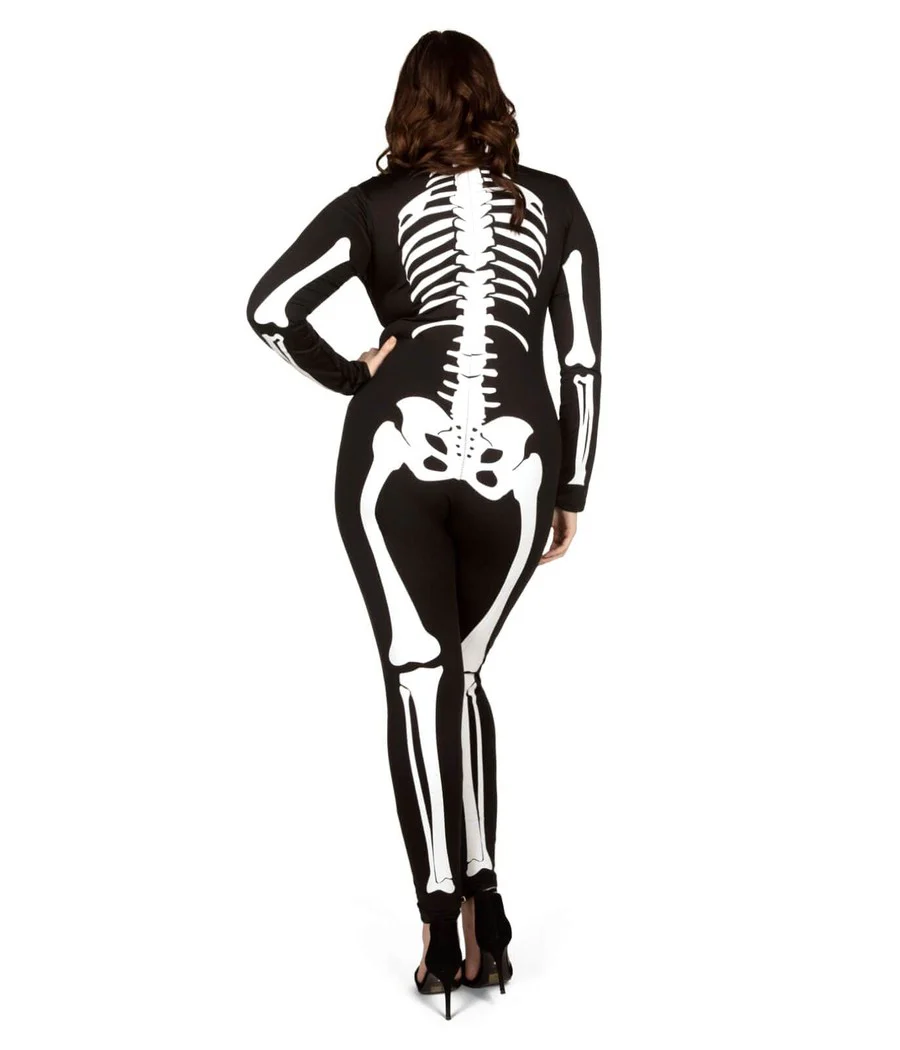 Skeleton Plus Size Bodysuit Costume - Image 2