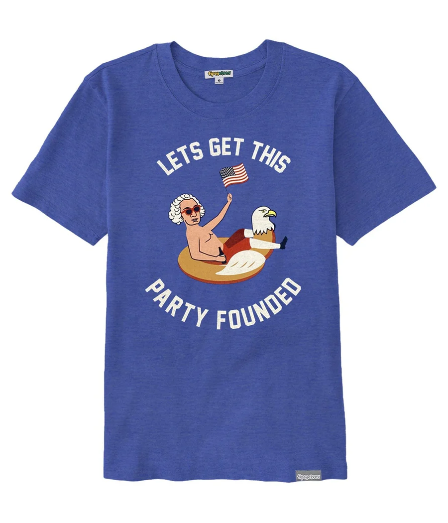Women's Party Founded Oversized Boyfriend Tee