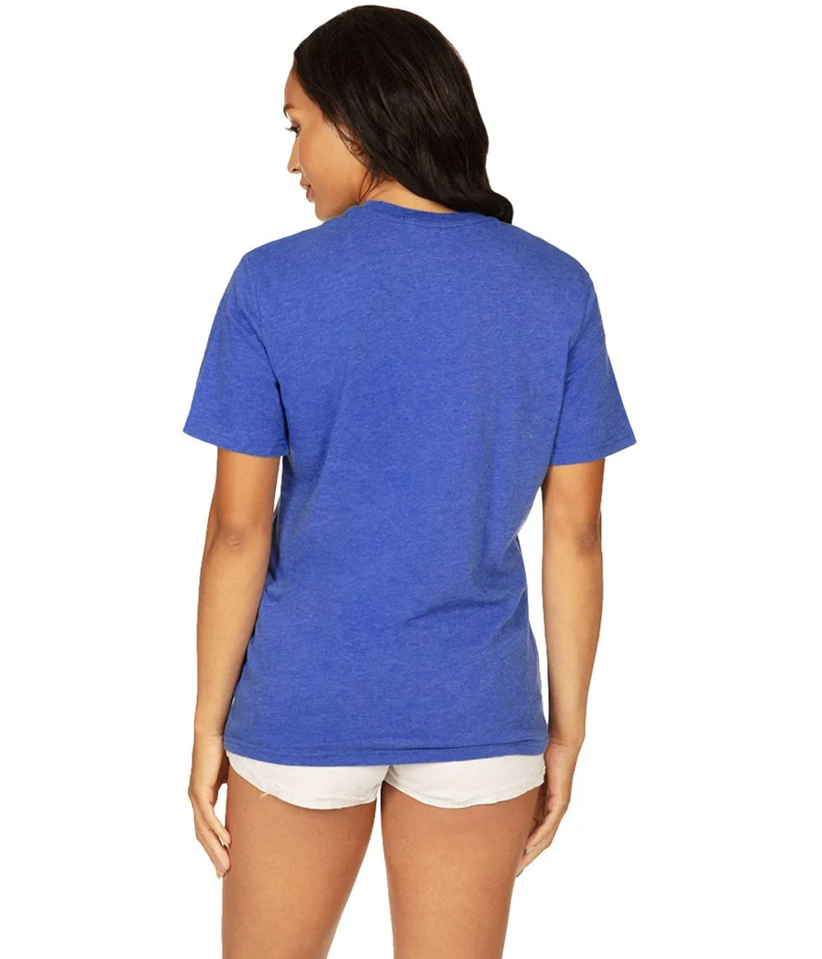 Women's Blue Meowica Oversized Boyfriend Tee - Image 2