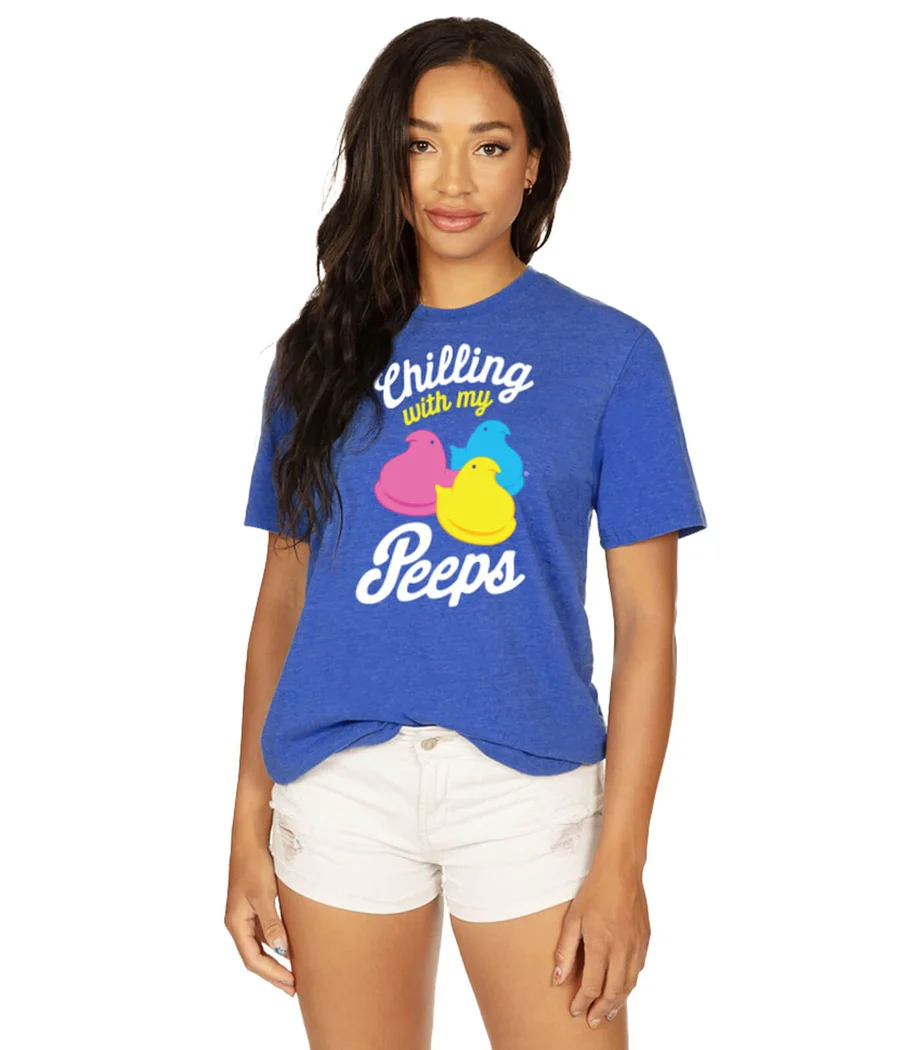 Women's PEEPS® Chilling with my Peeps Oversized Boyfriend Tee - Image 2