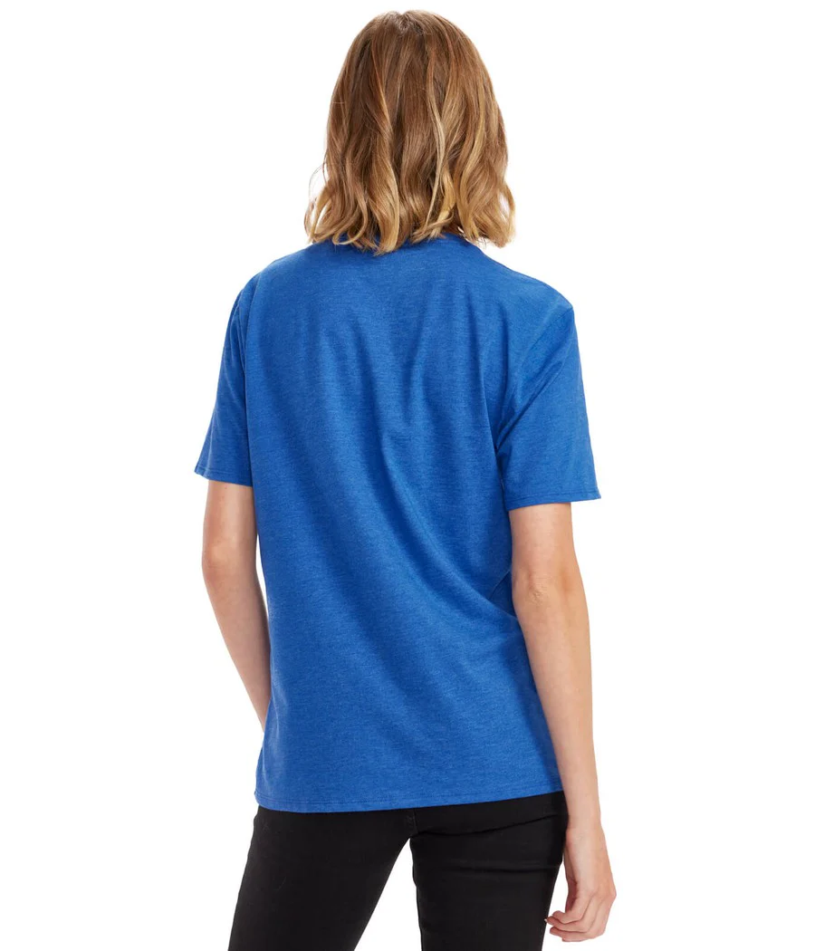 Women's Peace, Love, and Snow Oversized Boyfriend Tee - Image 3
