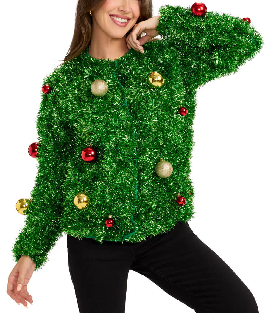 Women's Bristle Babe Ugly Christmas Cardigan Sweater - Image 2