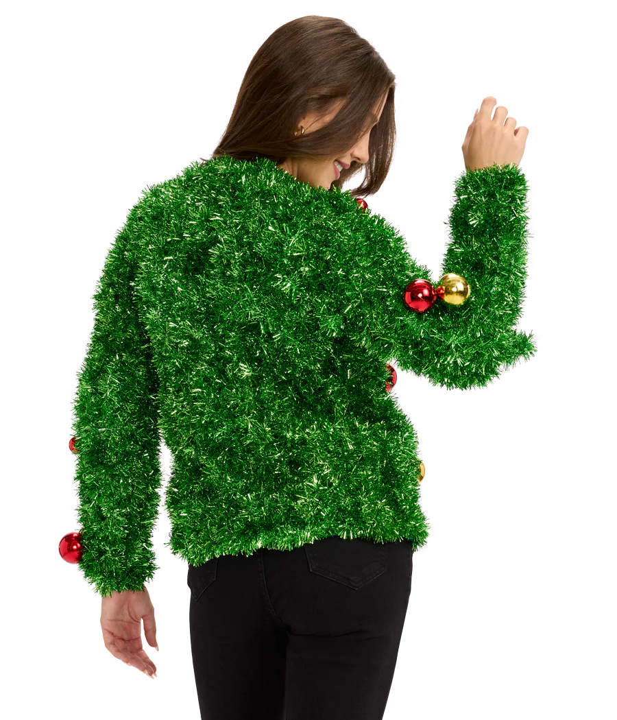 Women's Bristle Babe Ugly Christmas Cardigan Sweater - Image 3