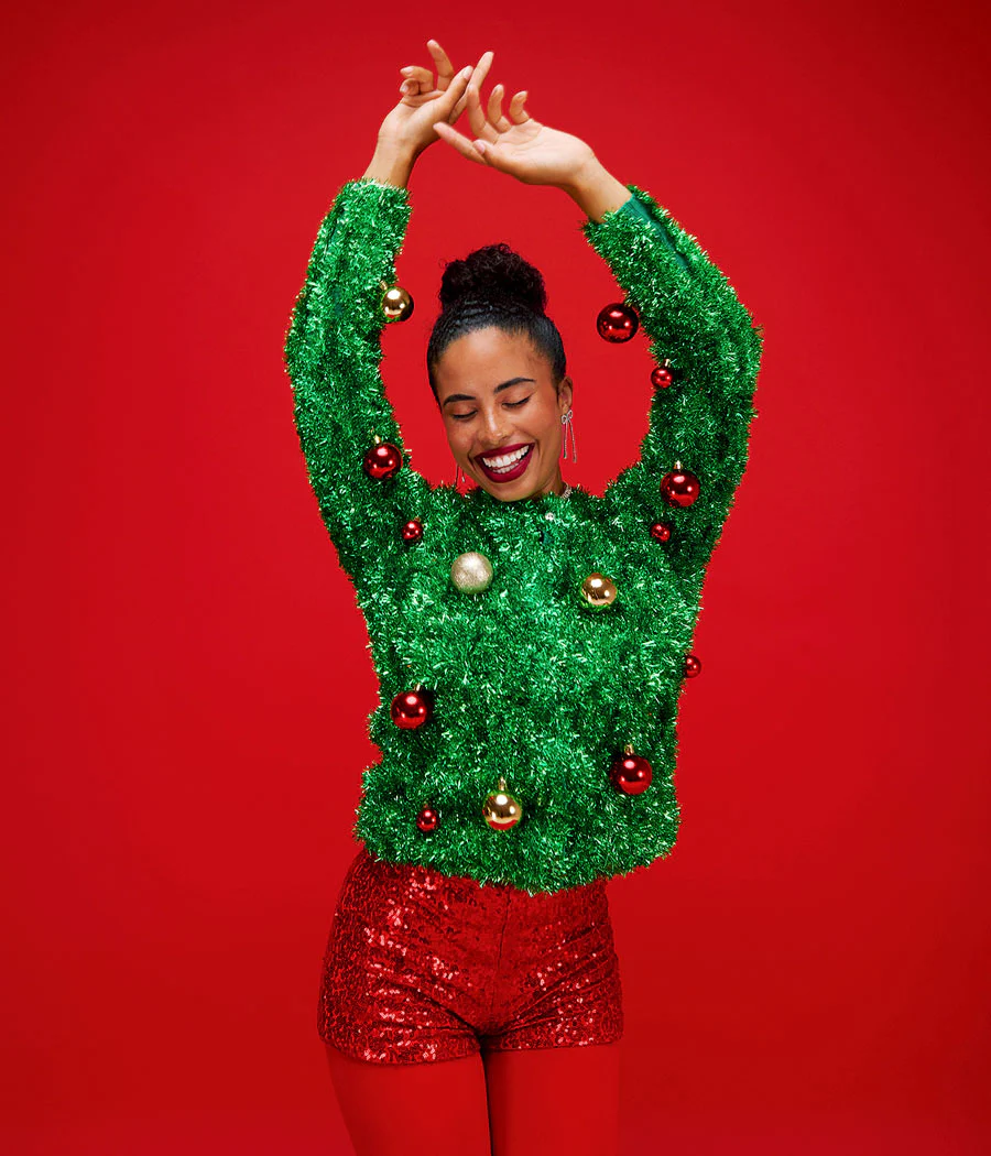 Women's Bristle Babe Ugly Christmas Cardigan Sweater - Image 6
