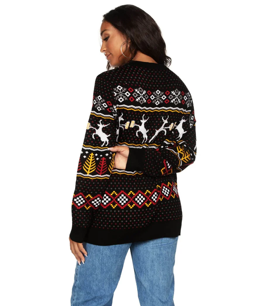 Women's Caribrew Oversized Christmas Sweater - Image 2