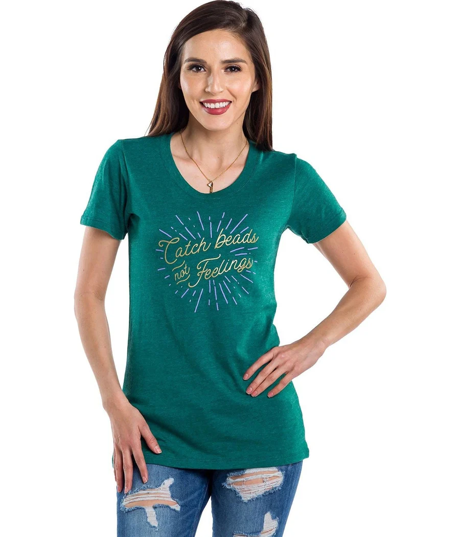 Women's Catch Beads Not Feelings Tee - Image 2