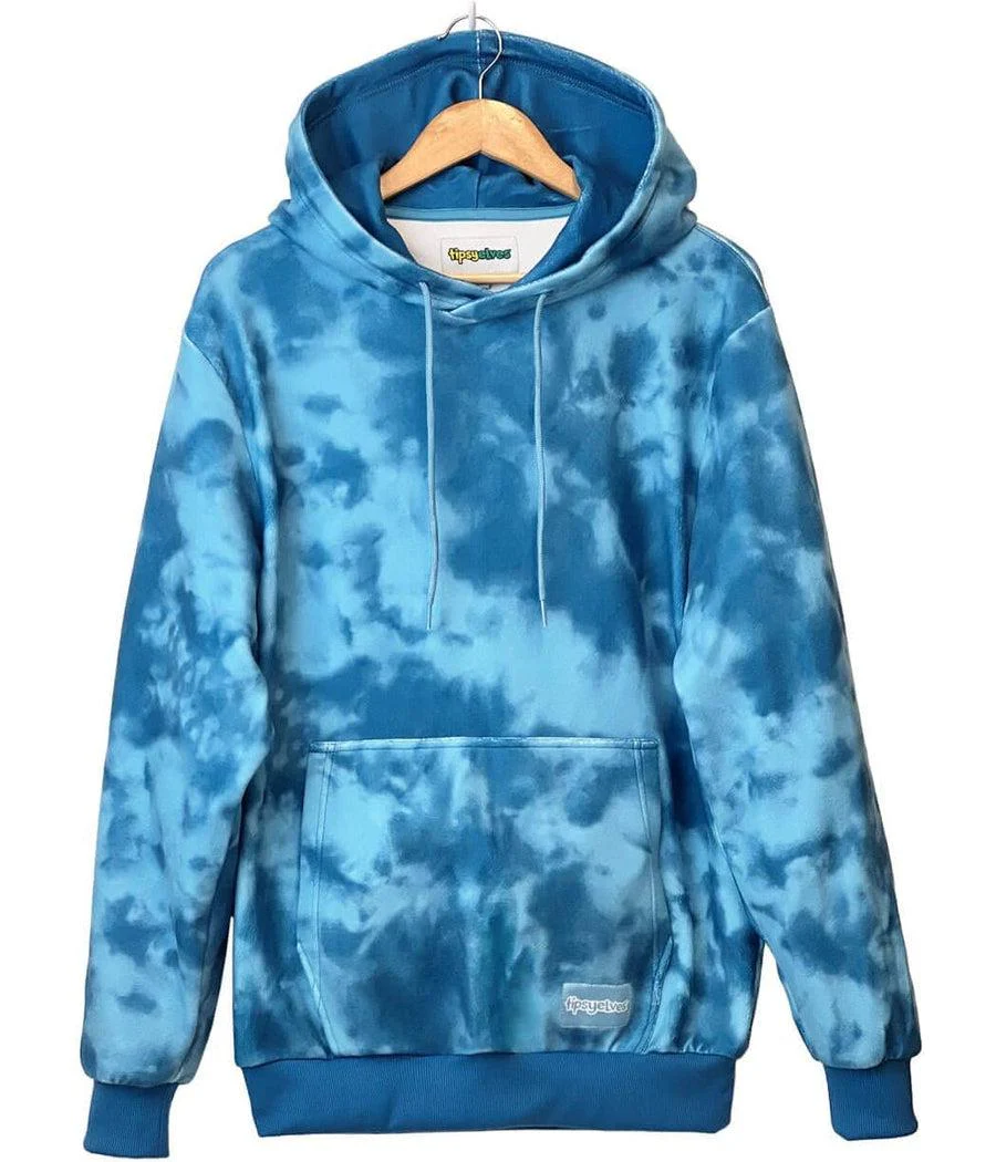 Women's Deep Blue Fleece Hoodie - Image 3