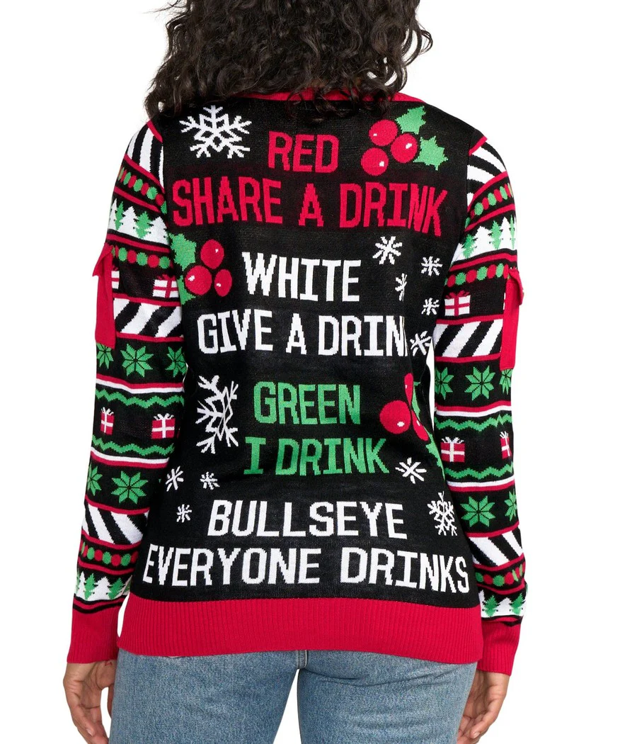 Women's Drinking Game Ugly Christmas Sweater - Image 2