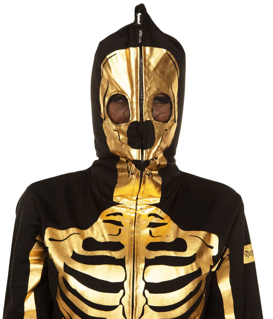Women's Gold Skeleton Costume - Image 3
