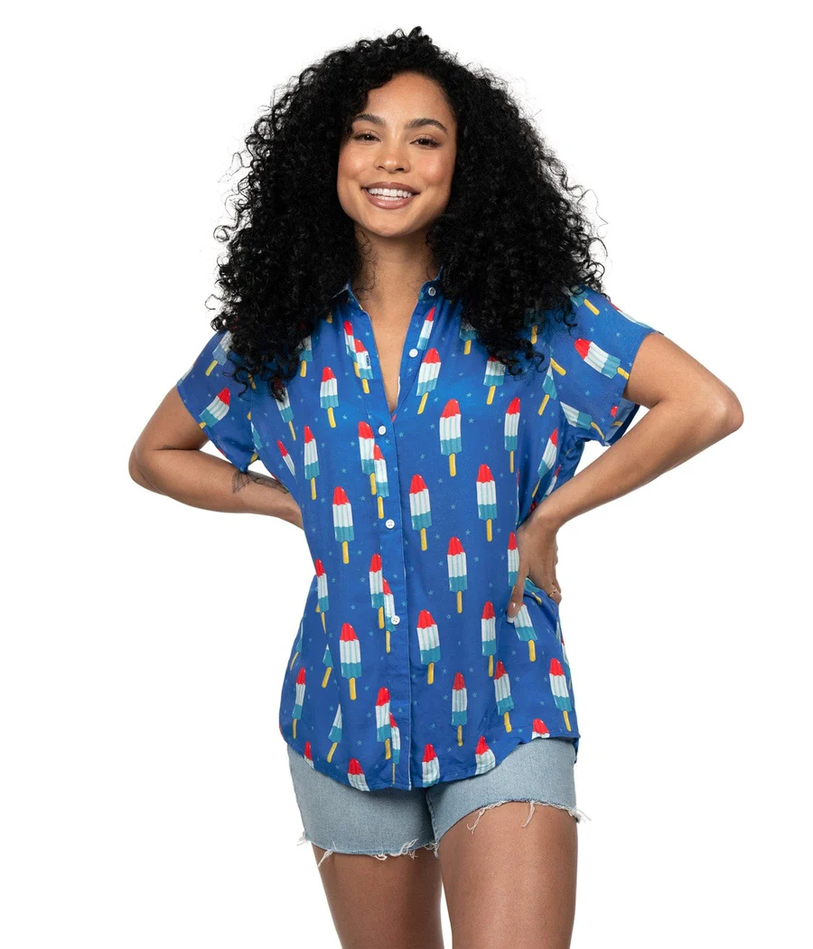Women's Grand Finale Button Down Shirt - Image 2
