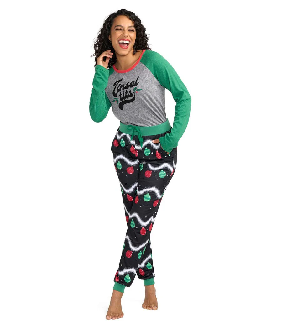 Women's Tinsel Tits Crew Neck Pajama Set - Image 3