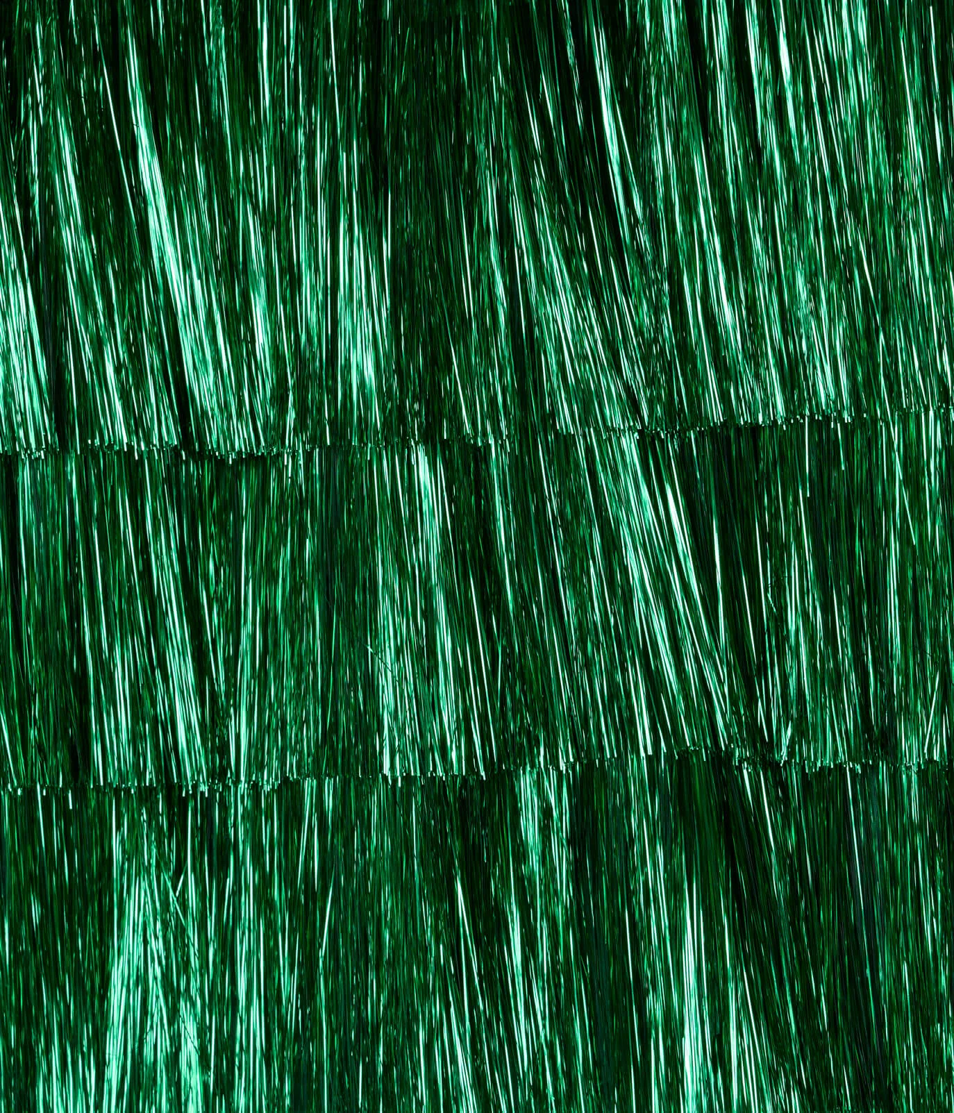 Women's Green Tinsel Fringe Shorts - Image 5