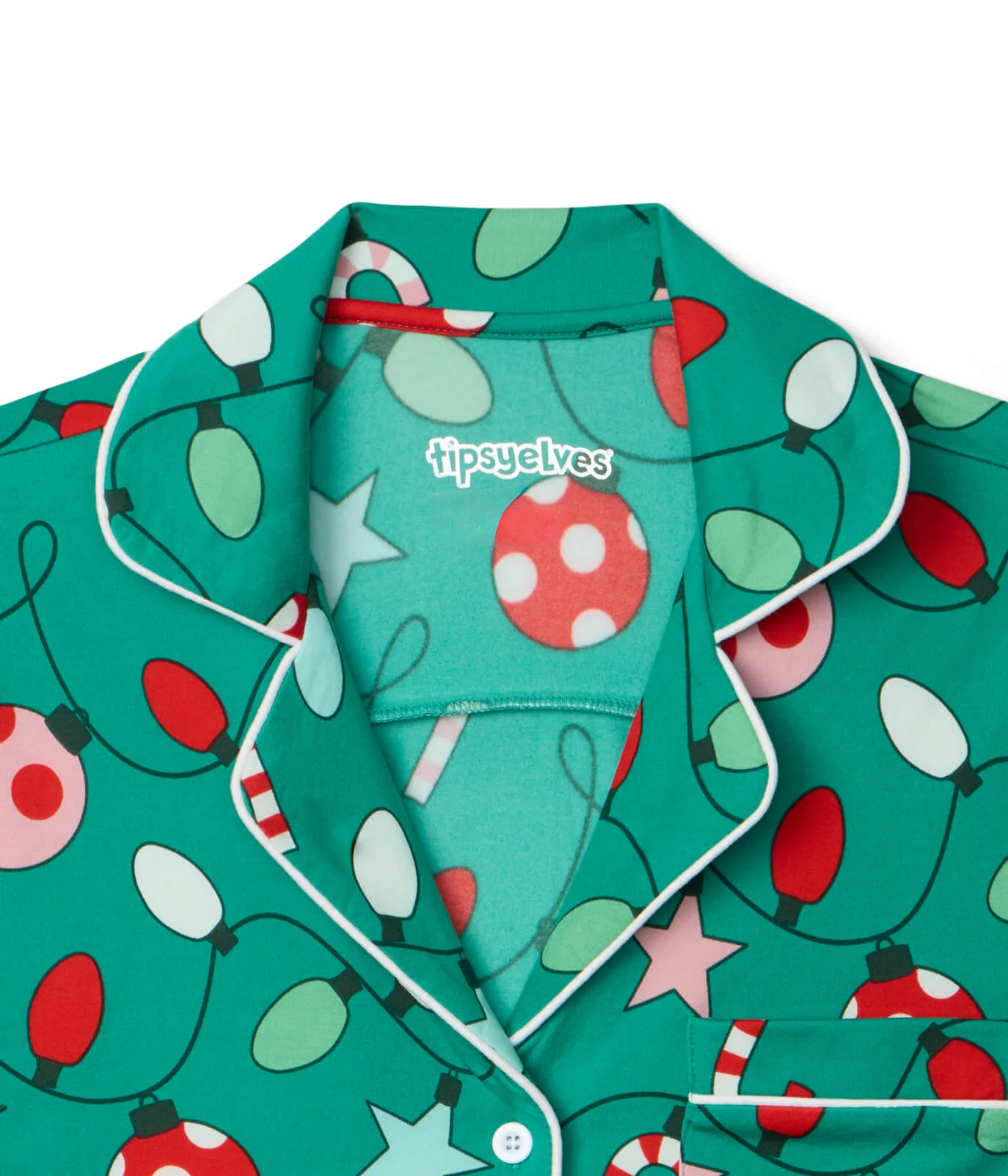 Women's Holly Jolly Lapel Pajama Set - Image 4