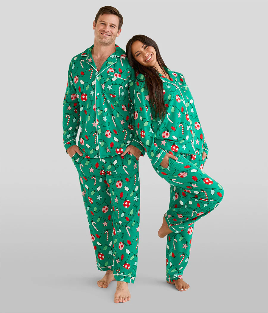 Women's Holly Jolly Lapel Pajama Set - Image 5