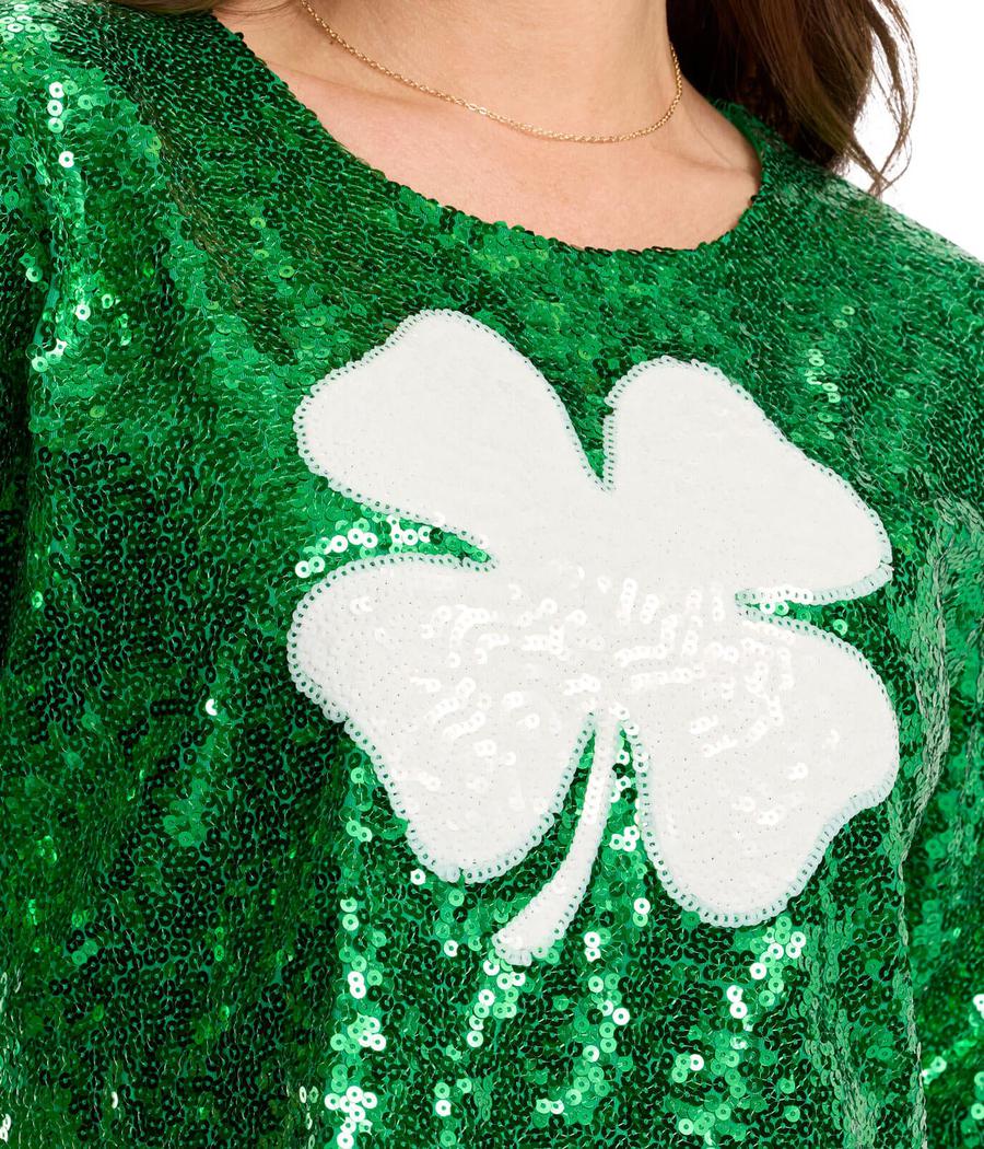Women's Shining Sequin Crop Top - Image 3