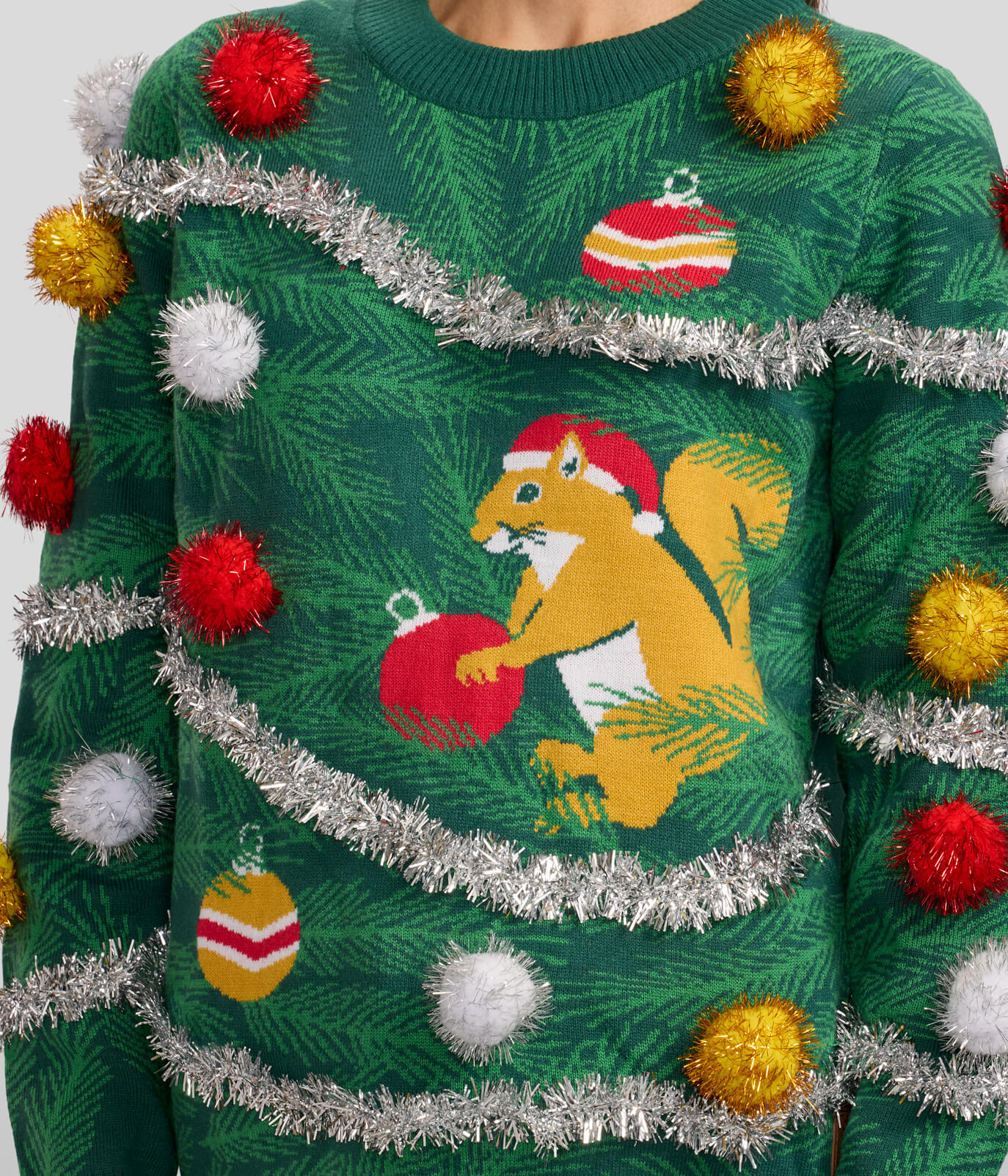 Women's Squirrelin' Around Ugly Christmas Sweater - Image 4