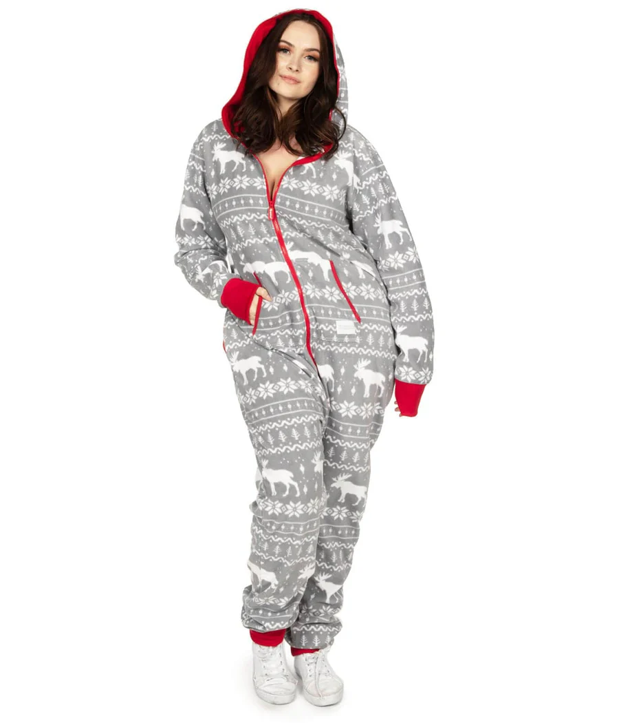 Women's Grey Moose Plus Size Jumpsuit - Image 3