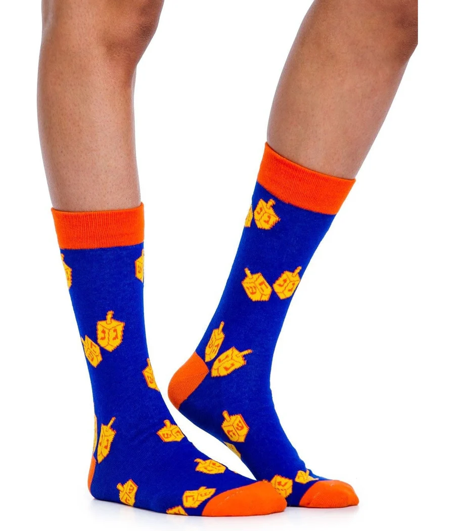 Women's Jewish Dreidel Socks (Fits Sizes 6-11W) - Image 2