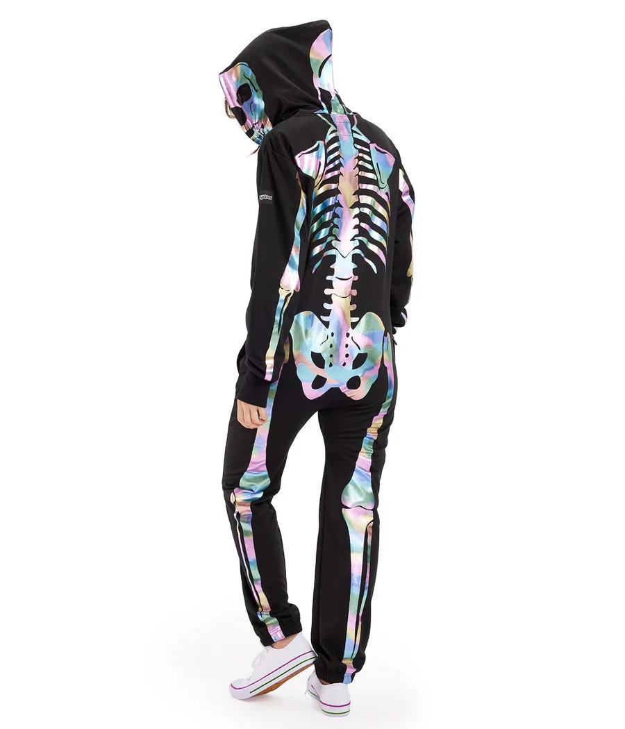 Women's Iridescent Skeleton Costume - Image 2