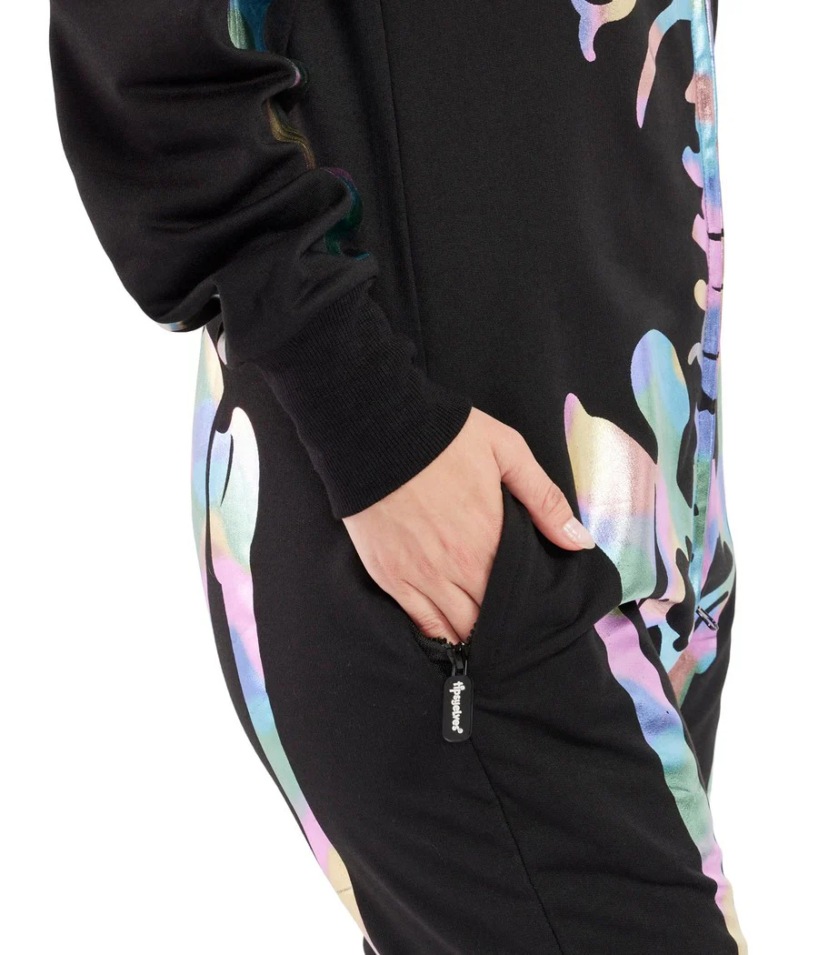 Women's Iridescent Skeleton Costume - Image 5