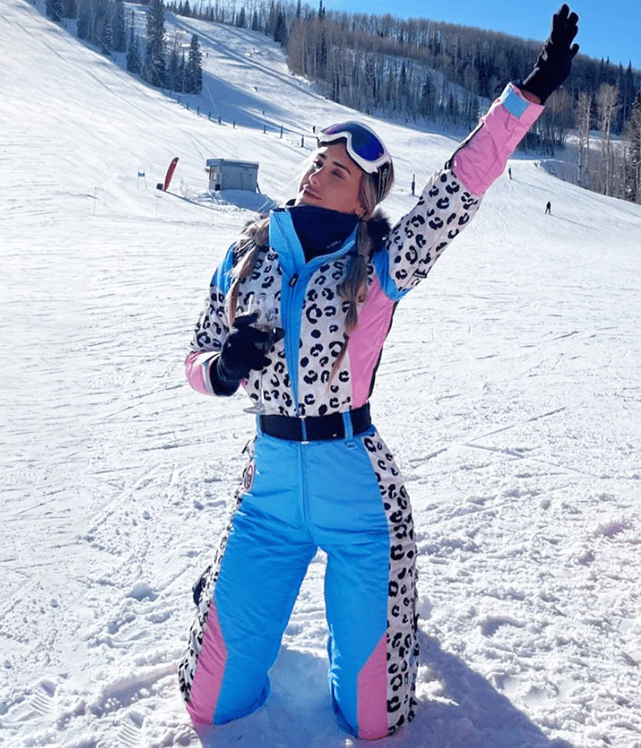 Women's Snow Leopard Snow Suit - Image 4