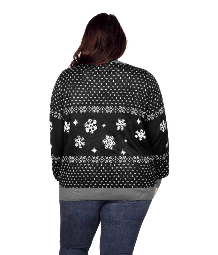 Women's Let it Snow Light Up Plus Size Ugly Christmas Sweater - Image 2
