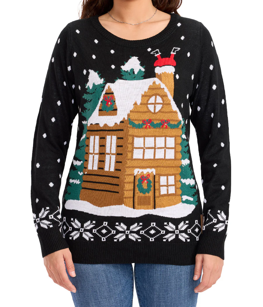Women's Light Show Light Up Ugly Christmas Sweater - Image 3