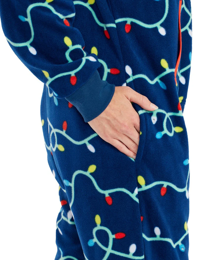 Women's String of Lights Light Up Jumpsuit - Image 3
