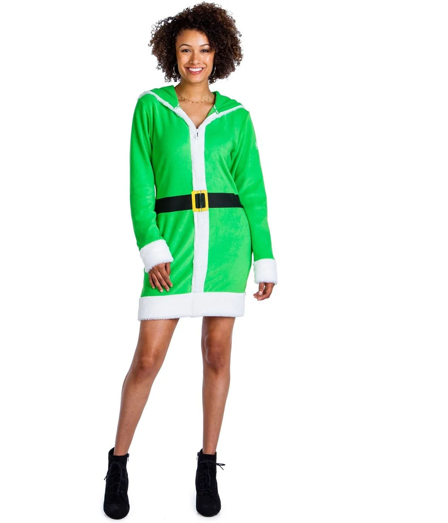 Women's Little Helper Fleece Cozy Dress - Image 3