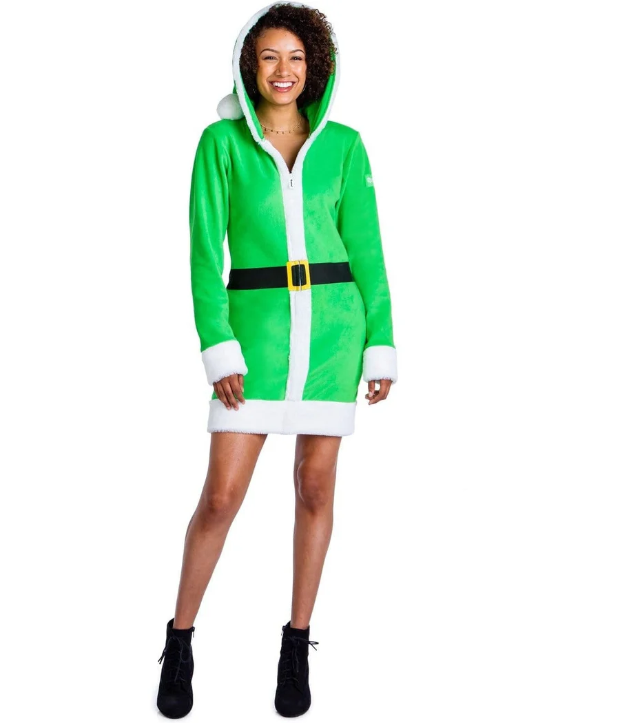 Women's Little Helper Fleece Cozy Dress - Image 4