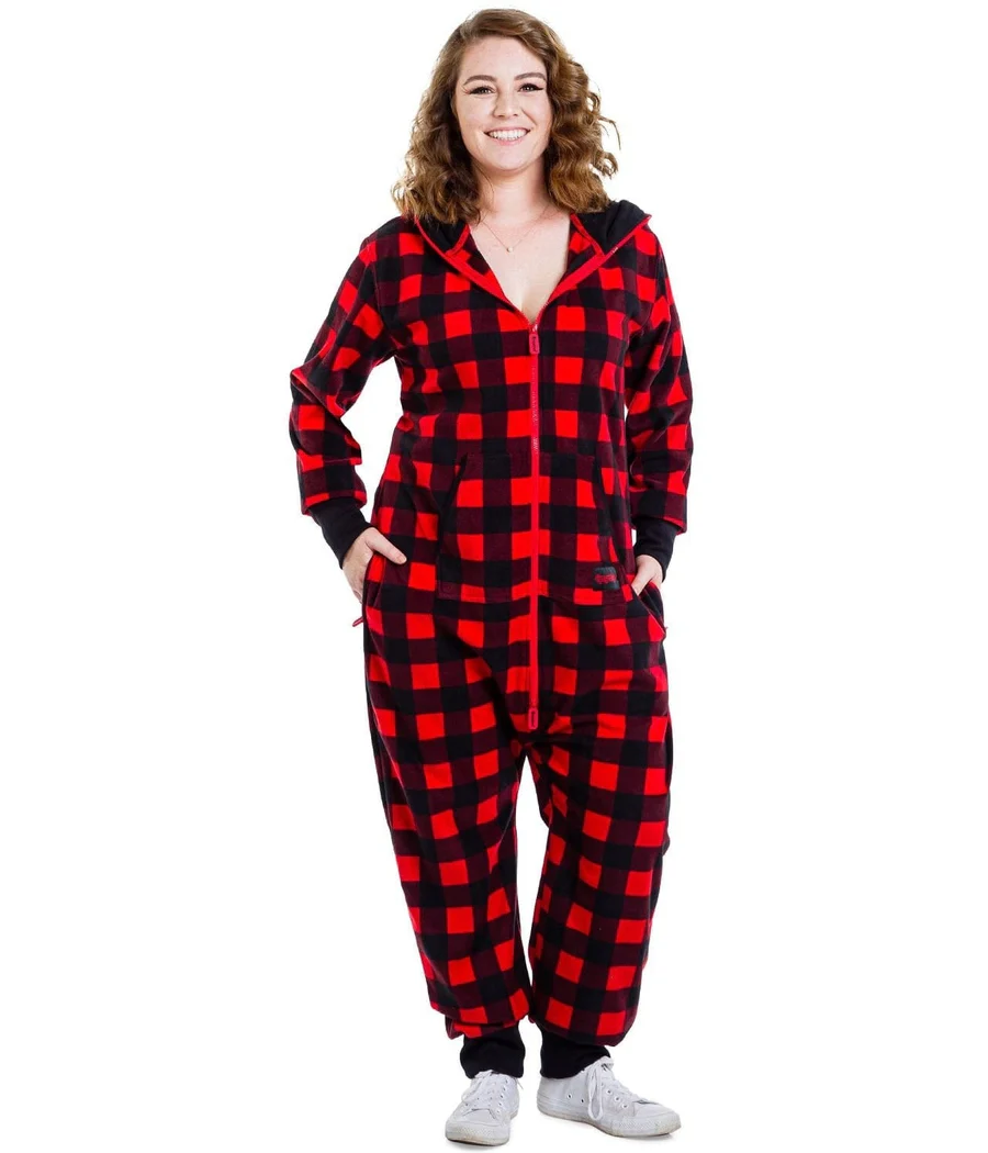 Women's Lumberjack Plus Size Jumpsuit - Image 3