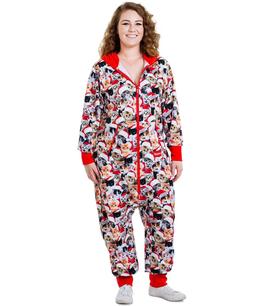 Women's Meowy Catmus Plus Size Jumpsuit - Image 3