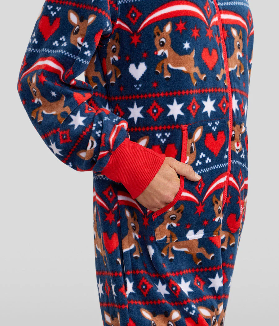 Women's Soaring Rudolph Christmas Jumpsuit - Image 6