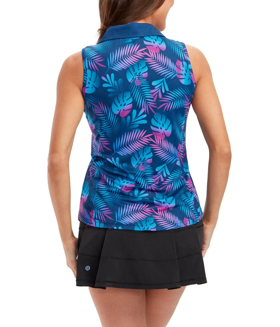 Women's Nighttime Tropics Polo Shirt - Image 3
