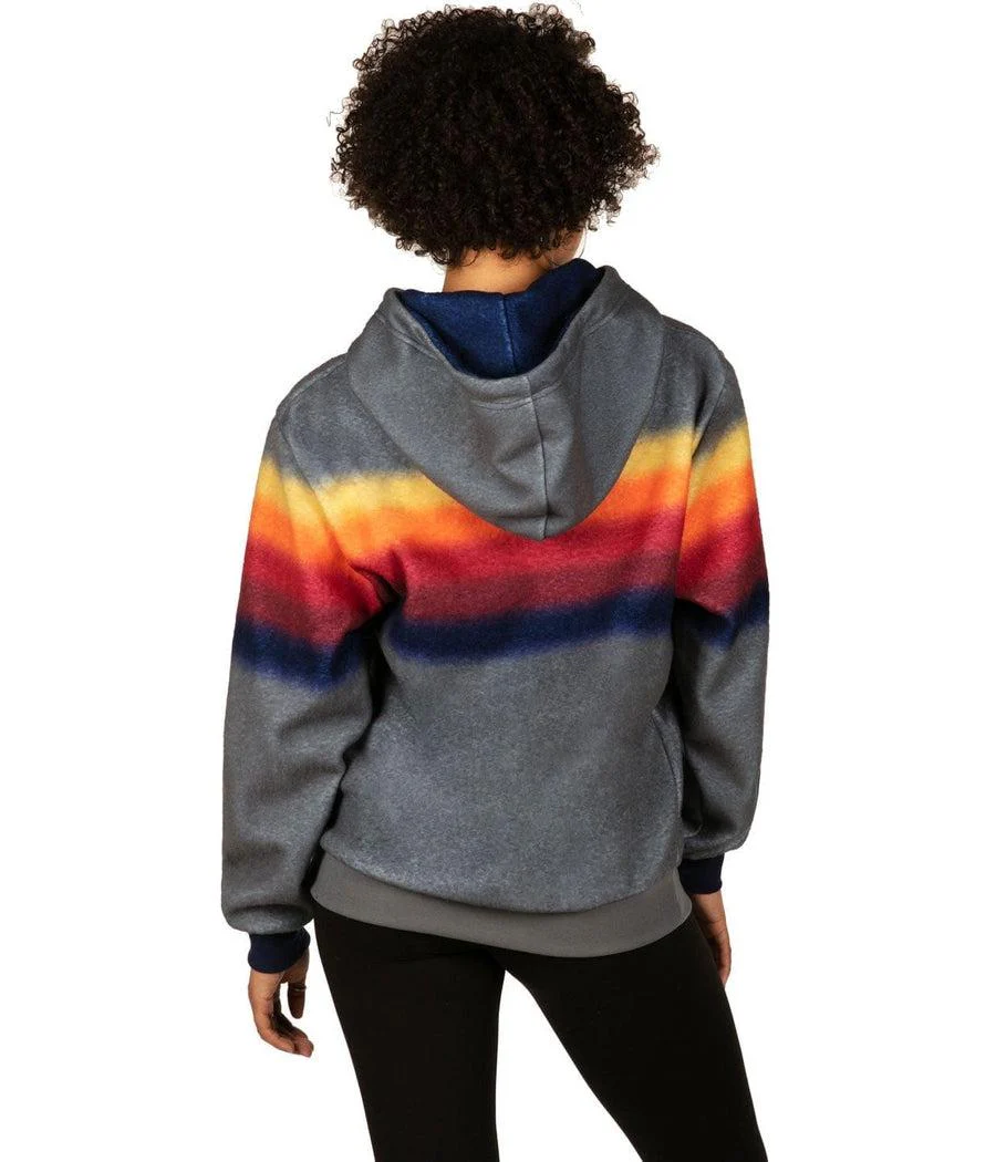 Women's Orange Haze Fleece Hoodie - Image 3