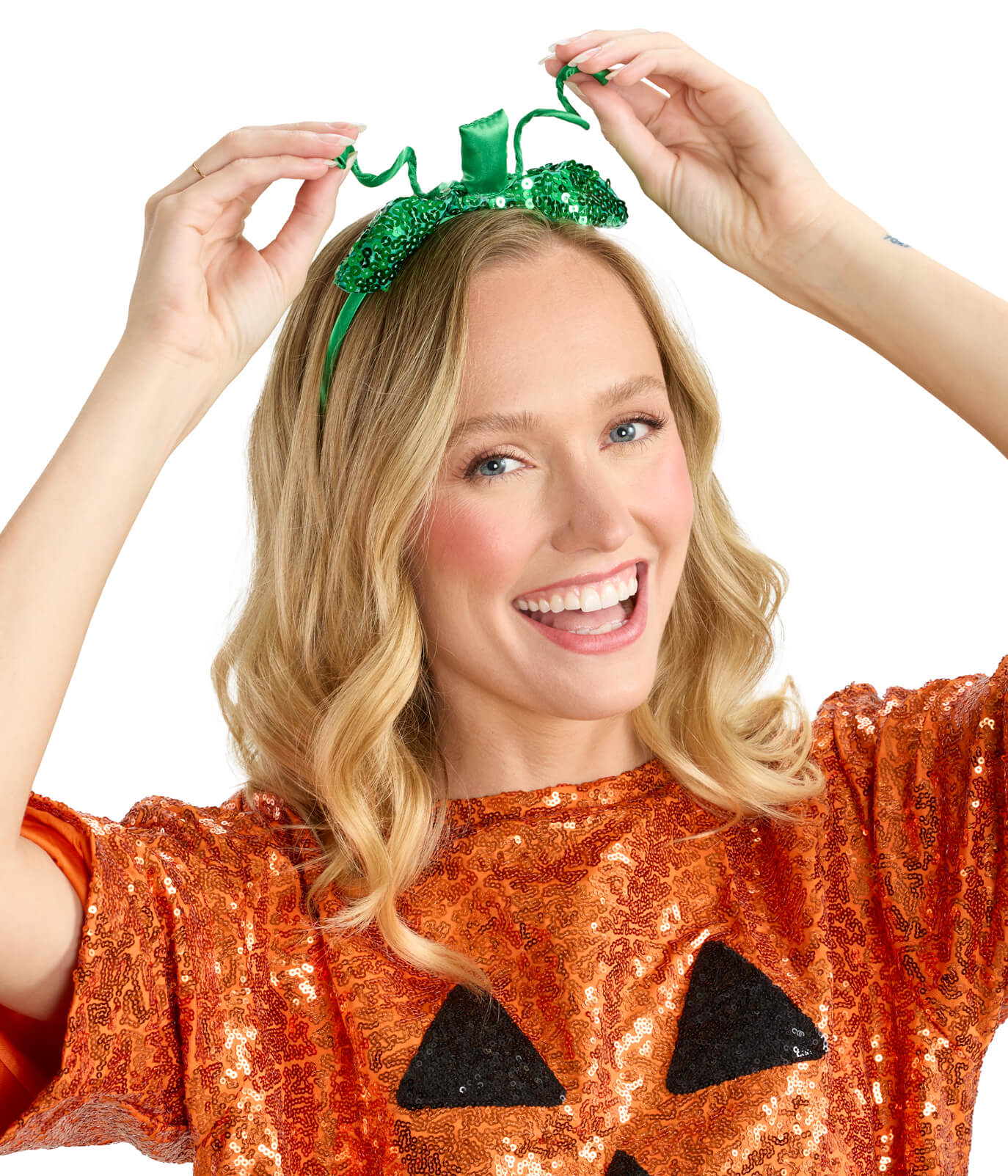 Sequined Pumpkin Costume Dress - Image 3