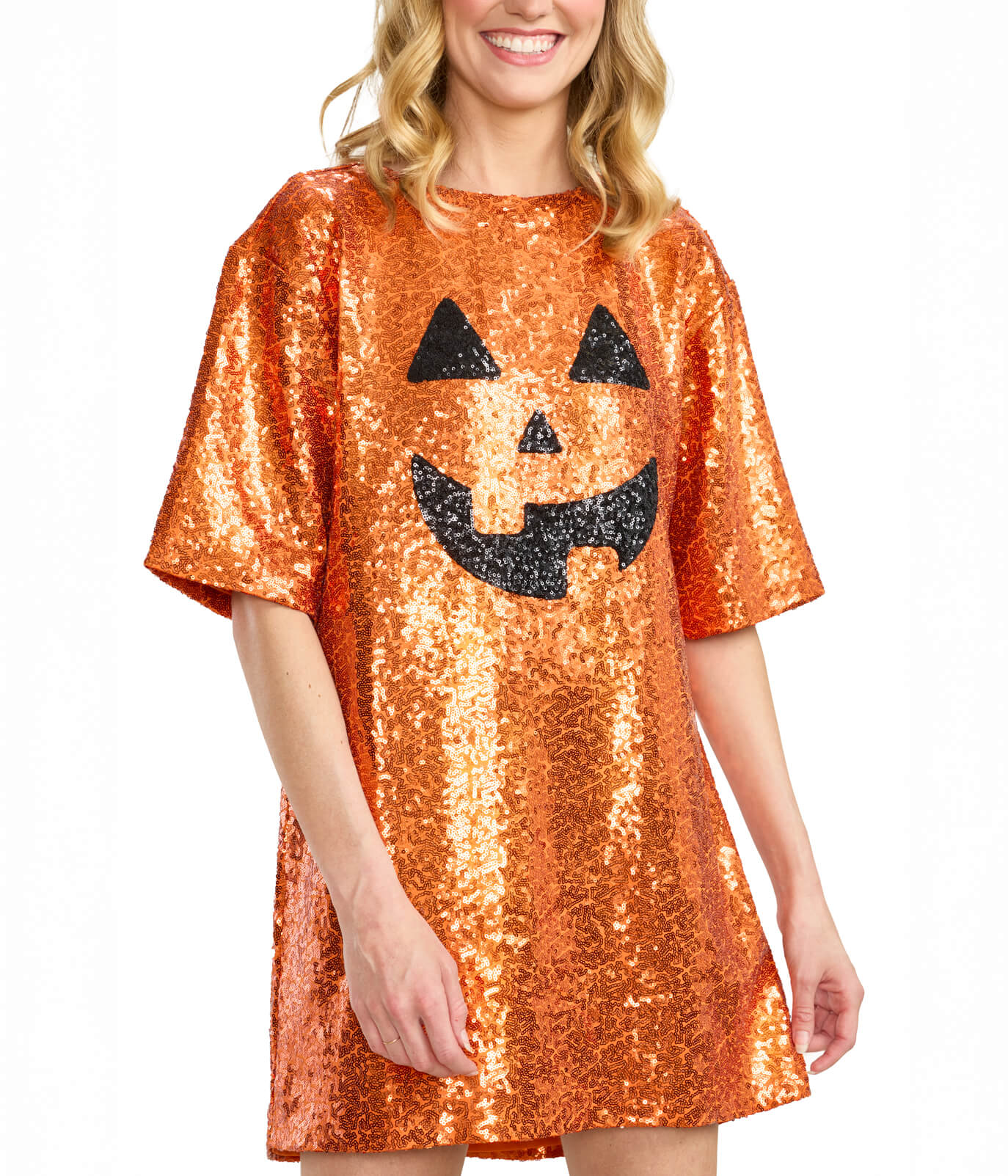 Sequined Pumpkin Costume Dress - Image 7