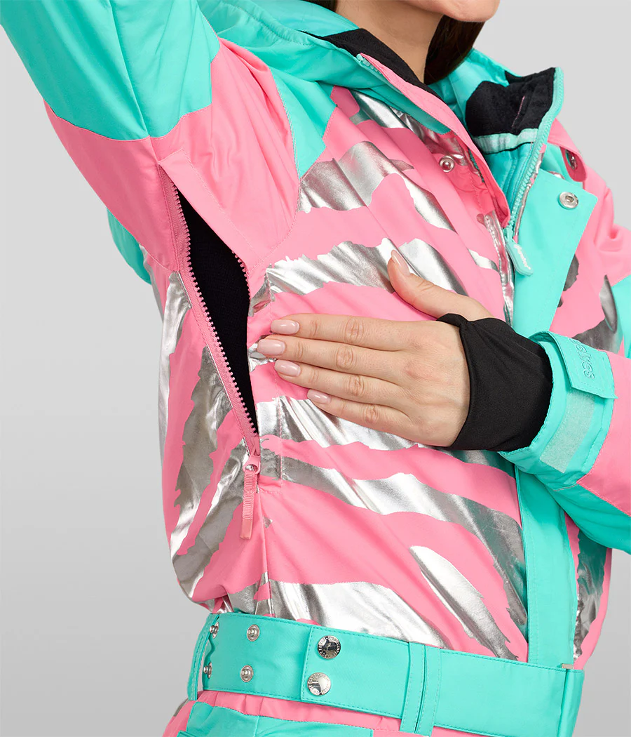 Women's Electric Zebra Ski Suit - Image 5