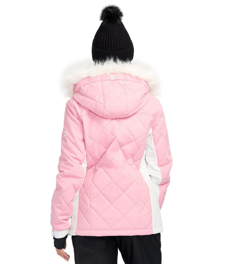 Women's Powder Pink Snowboard Jacket - Image 2